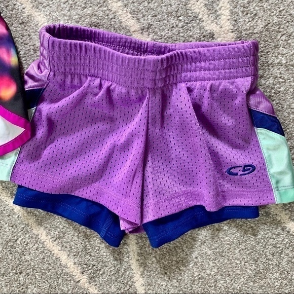 Champion Bundle of 2 Purple Athletic Shorts XS 4/5 - Picture 2 of 6